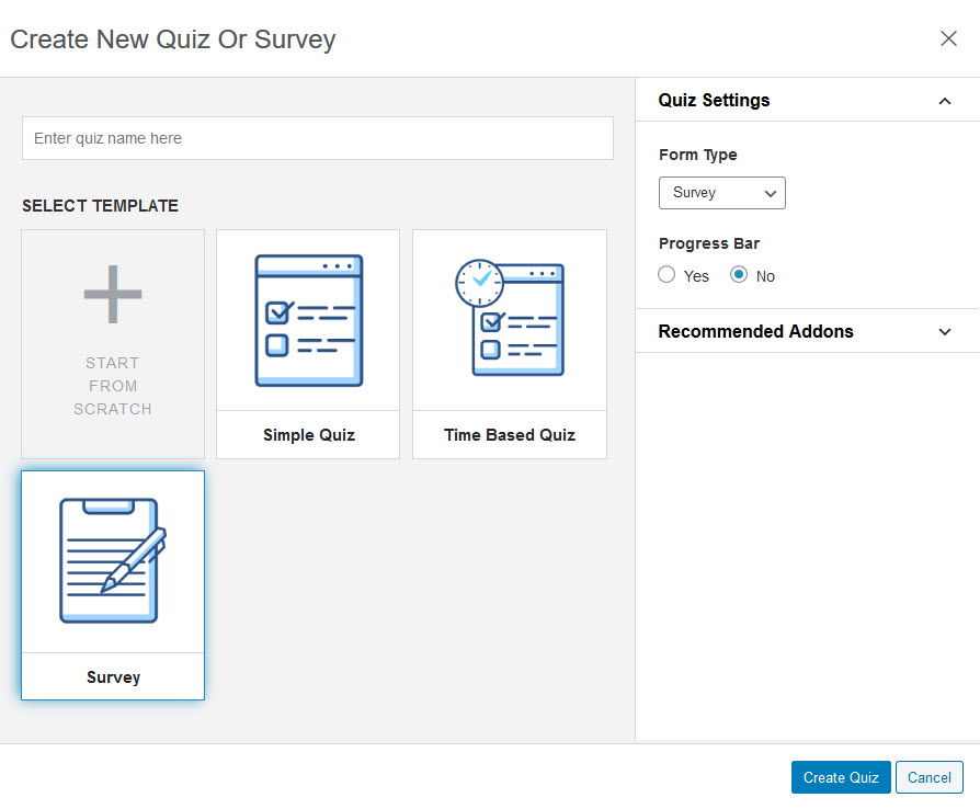 Create a Survey for Your Blog - Survey Template - Quiz and Survey Master