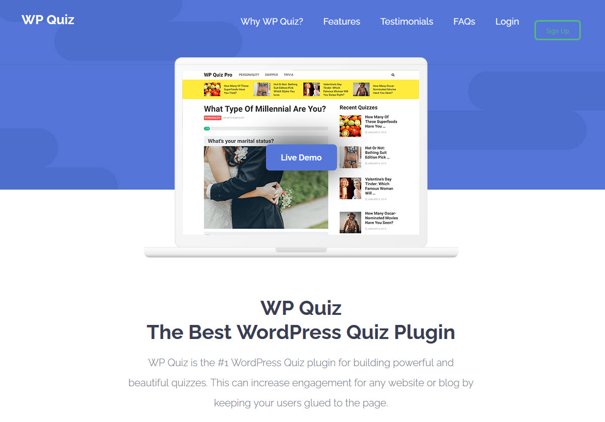 WP Quiz Best Online Exam WordPress Plugins of 2020