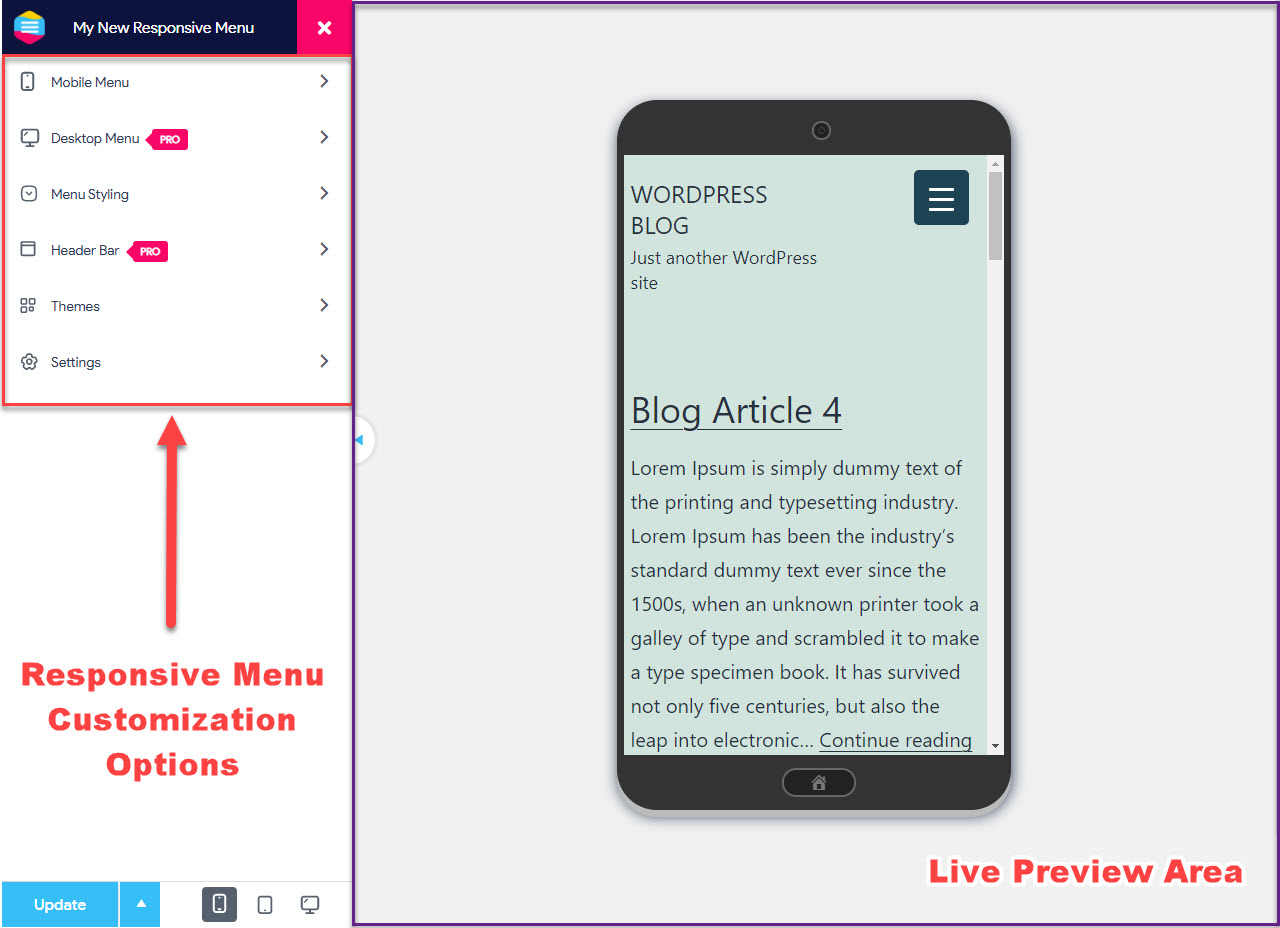 Adding a Menu with Responsive Menu Plugin - Customizing the Mobile Menu Further